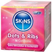 Skins Dots & Ribs Kondomer 16 st