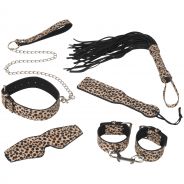 baseks Leopard Kinky Bondageset 6 delar