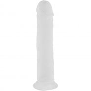 Willie City Realistisk Frostad Klar Dildo med Sugkopp 22 cm