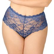 NORTIE Evening-Promise Night Blue Högmidjade Hipstertrosor Plus-Size
