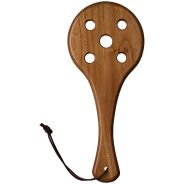 Black Label Bullseye Wooden Spanking Paddle