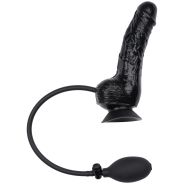 Willie City Realistisk Uppblåsbar Dildo med Pung