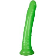 Realrock Glow in the Dark Slim Dildo med Sugpropp 23 cm