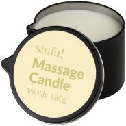 Sinful Vanilj Massageljus 180 g