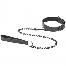 Obaie Halsband i Konstläder med Kedja