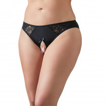 Cottelli Grenlösa Trosor med Spets Plus Size Svart  1