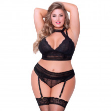 Seven til Midnight Halterneck BH-Set Plus Size  1