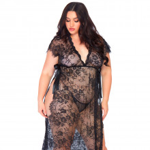 Leg Avenue Plus Size Spetskaftan  1