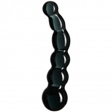 Sinful Black Groove Glasdildo 17 cm