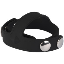 Blue Line C&B Gear Silikon T-stil penisring med testikeldelare Produktbild 1