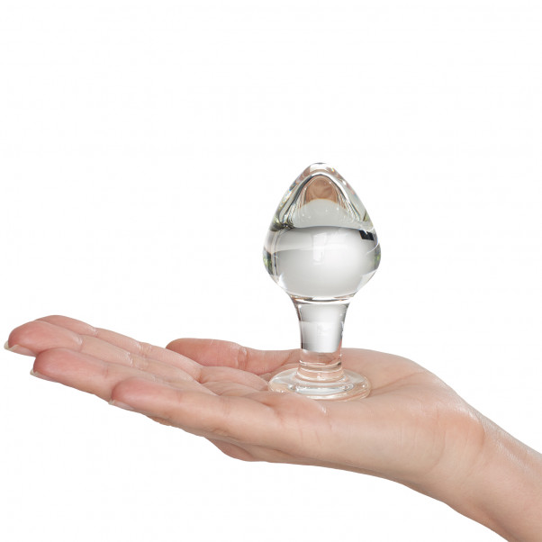 Icicles No 25 Glas Buttplugg produkt i hand 50