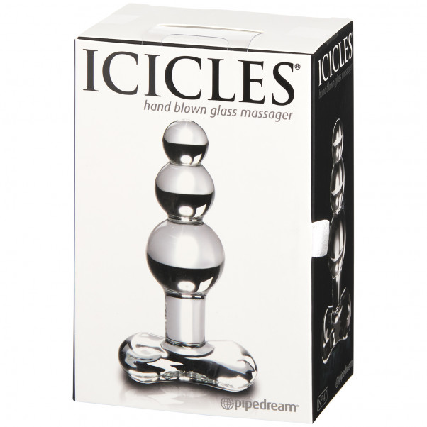 Icicles No. 47 Analplugg i Glas Med Kulor bild på förpackningen 90