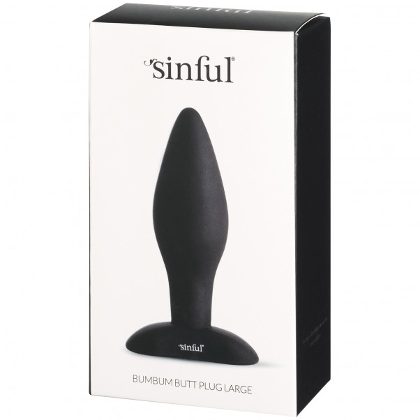 Sinful BumBum Large Silikon Analplugg Produktförpackning 90
