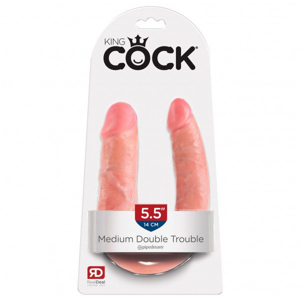 King Cock U Shaped Double Trouble Dubbeldildo  5