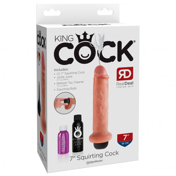 King Cock Realistisk Sprutdildo 18 cm  6
