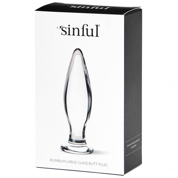 Sinful BumBum Analplugg i Glas Large  4
