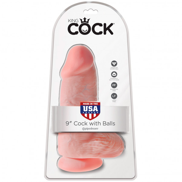 King Cock Chubby Dildo med Testiklar 23 cm