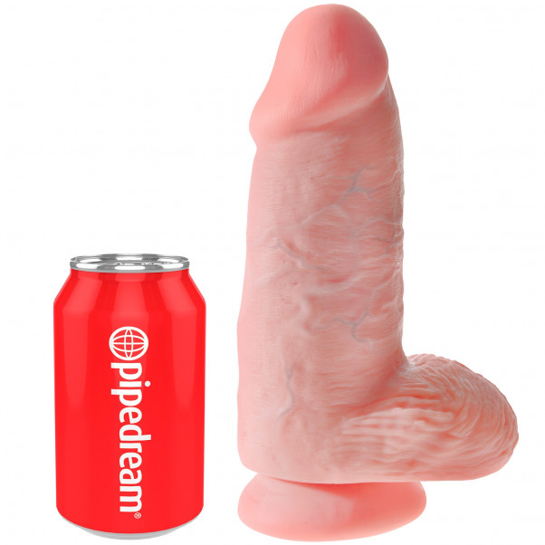 King Cock Chubby Dildo med Testiklar 23 cm