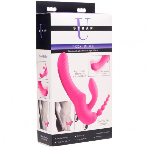 Strap U Regal Rider Vibrerande Triple G Strap-On Dildo  6
