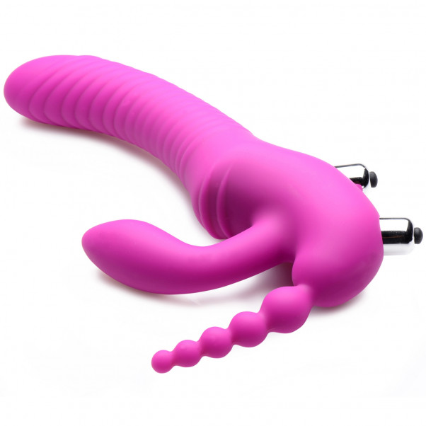 Strap U Regal Rider Vibrerande Triple G Strap-On Dildo  2