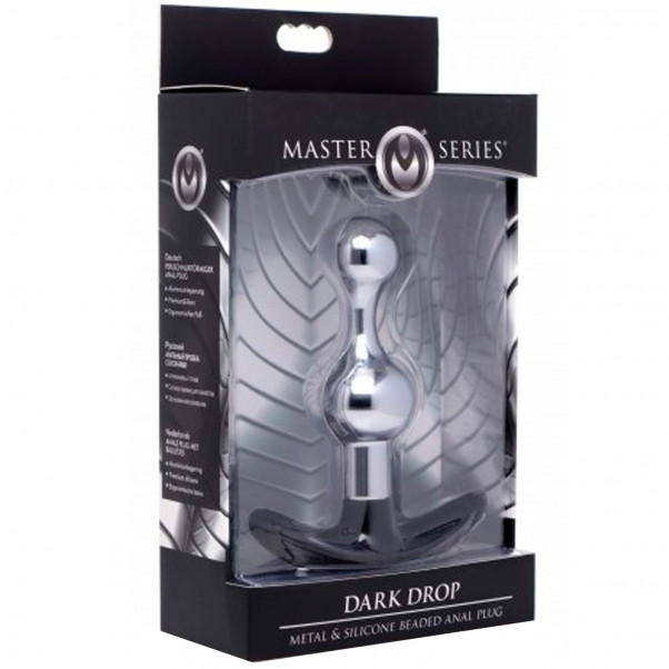 Master Series Dark Drop Metal Buttplug  4