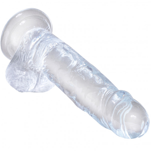 King Cock Clear Dildo med Kulor 19 cm  3