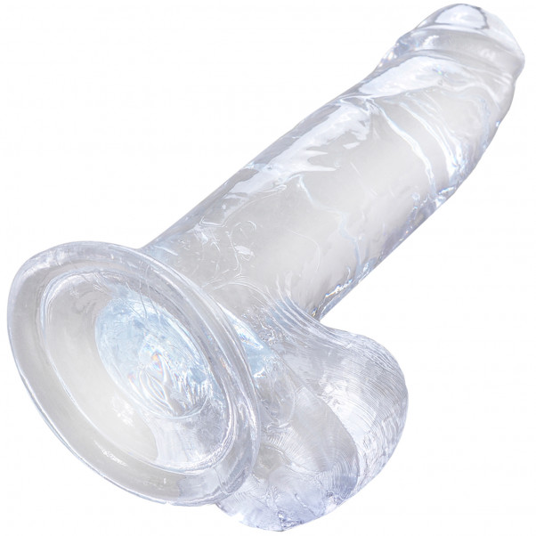 King Cock Clear Dildo med Kulor 19 cm  4
