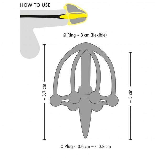 You2Toys Penisplug med Glans Cage  6