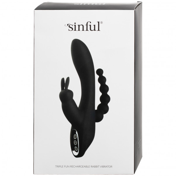 Sinful Triple Fun Uppladdningsbar Rabbitvibrator  100
