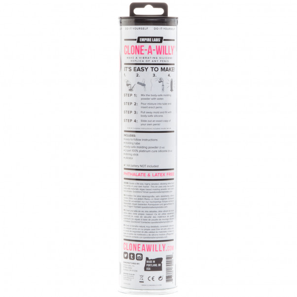 Clone-A-Willy Klona Din Penis Glow in the Dark Pink bild på förpackningen 90