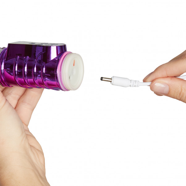 Baseks Thrusting Butterfly Uppladdningsbar G-punktsvibrator produkt i hand 51