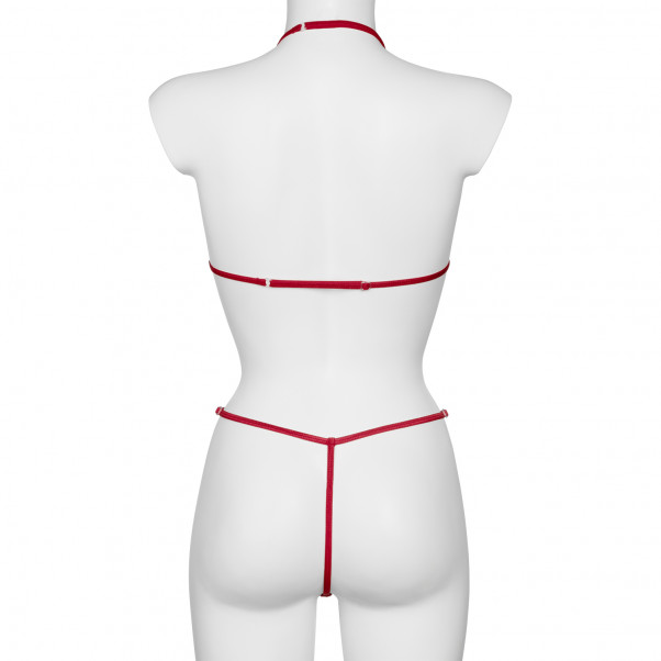 NORTIE Friia Röd BH och Grenlös String Set  6