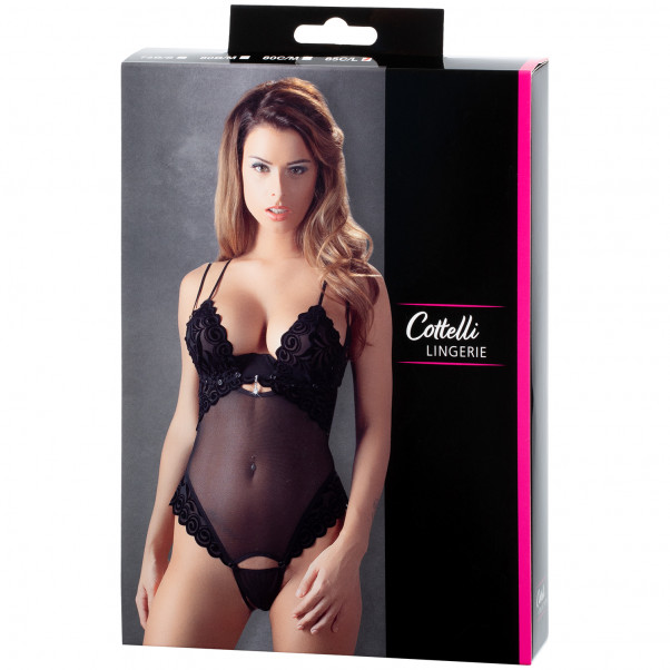 Cottelli String Body med Strass