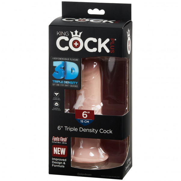 King Cock Plus Triple Density Dildo 17,7 cm bild på förpackningen 90