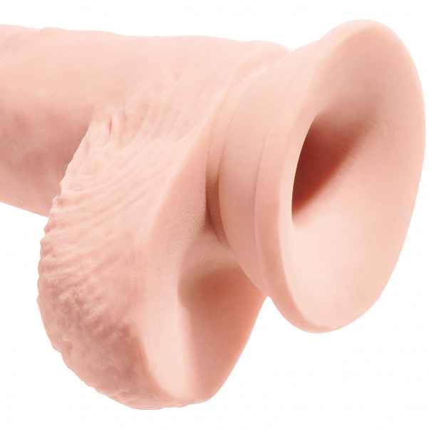 King Cock Plus Realistisk Fat Dildo med Kugler 25 cm  3