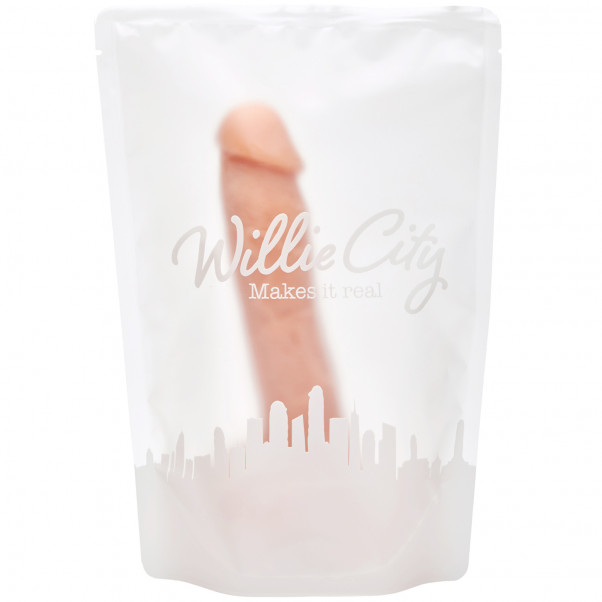 Willie City Luxe Realistisk Silikondildo 20 cm bild på förpackningen 90