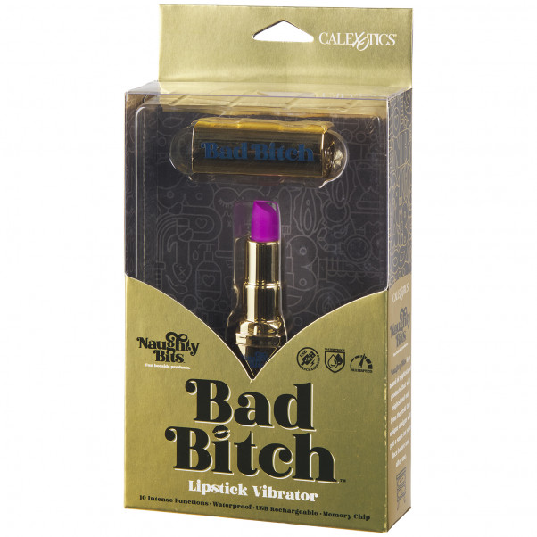 Bad Bitch Lipstick Vibrator bild på förpackningen 90