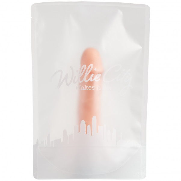 Willie City Realistisk Dildo med Sugpropp 18 cm bild på förpackningen 90