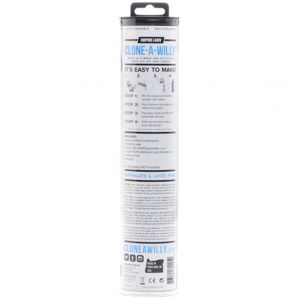 Clone-A-Willy Klona Din Penis Glow in the Dark Blå 90