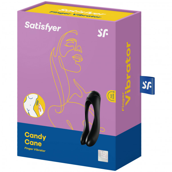 Satisfyer Candy Cane Fingervibrator bild på förpackningen 90
