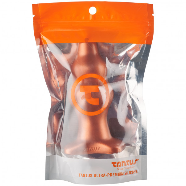 Tantus Severin Super Soft Koppar Analplugg Medium bild på förpackningen 90