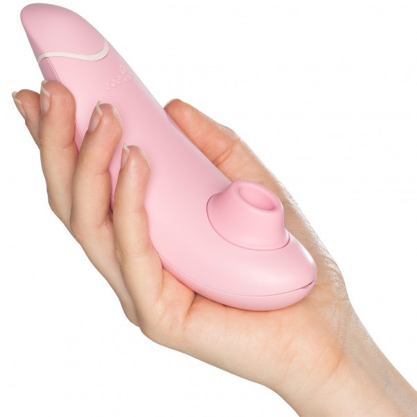 Womanizer Premium Eco Lufttrycksvibrator Produktbild i hand 50