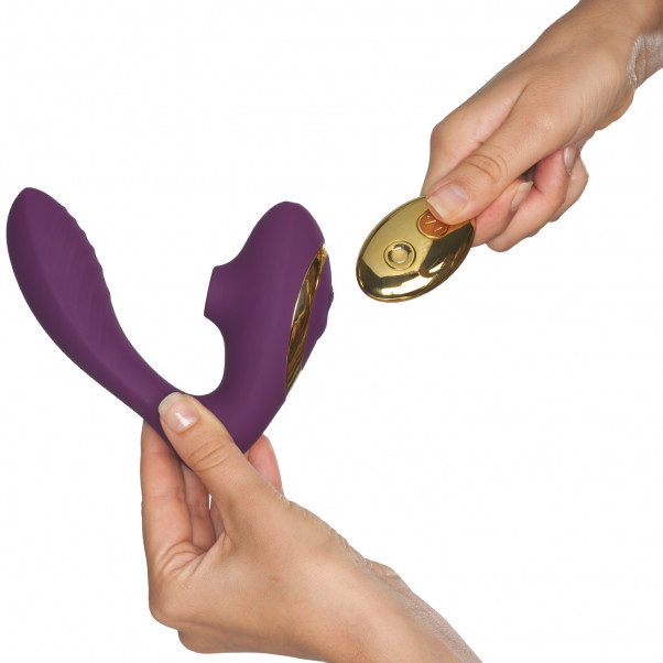 Tracy's Dog Pro 2 Klitorissugande Vibrator Produktbild i hand 51