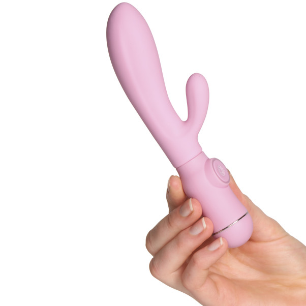baseks Curve Mini Rabbitvibrator Produktbild i hand 50