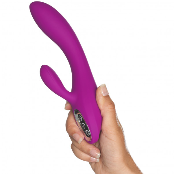 Tracy's Dog Aula G-Spot Rabbitvibrator Produktbild i hand 50