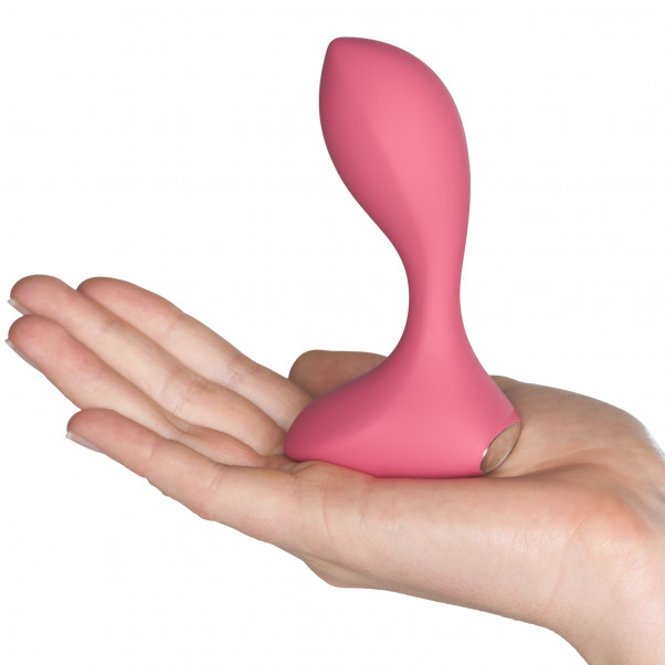 Satisfyer Backdoor Lover Buttplugg Vibrator Produktbild i hand 50