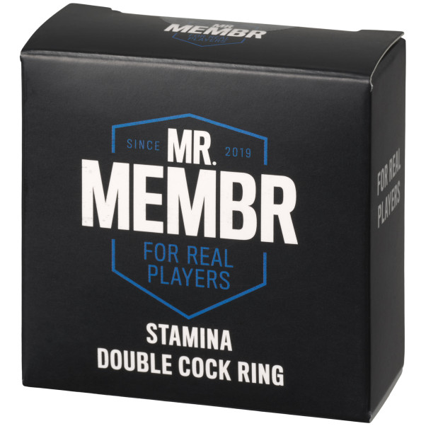 Mr. Membr Stamina Dubbel Penisring Produktförpackning 90