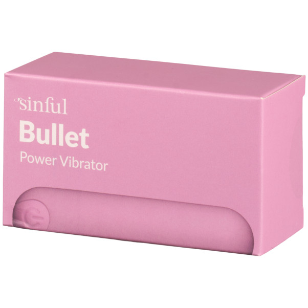 Sinful Playful Pink Uppladdningsbar Power Bulletvibrator Produktförpackning 90