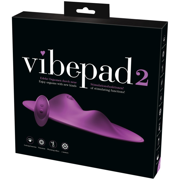 Vibepad2 Fjärrstyrd Handsfree Stimuleringsdyna Produktförpackning 90