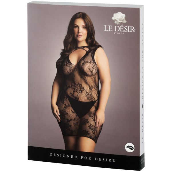 Le Désir Miniklänning med Nyckelhålsringning Plus Size Produktförpackning 90